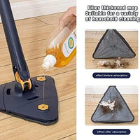 Blue Squeezing Triangle Cleaning Mop