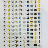 3D Premium Switch Stickers (298 Stickers) Pack of 2